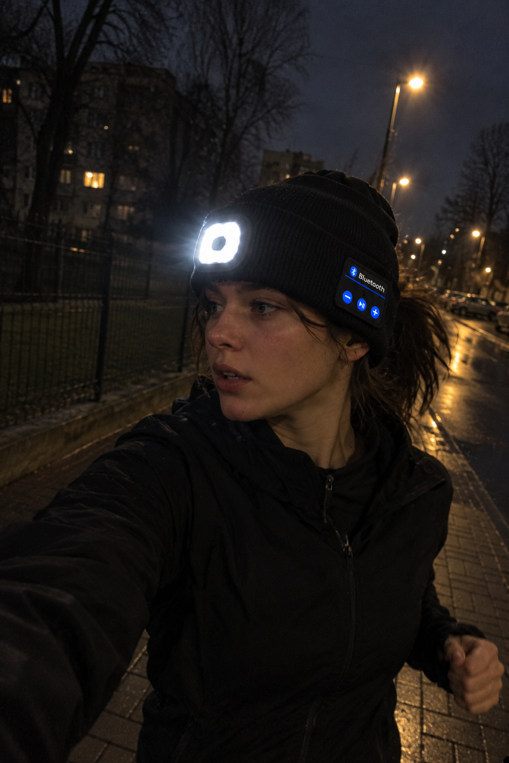 Przyciski Bluetooth w czapce Czapbit